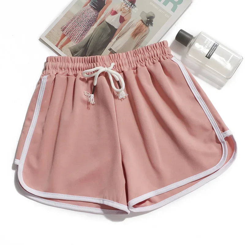 Elastic Shorts for Women Loose Fitting Quick Drying Summer Thin Running Fitness Leisure and Anti External Wear Instagram