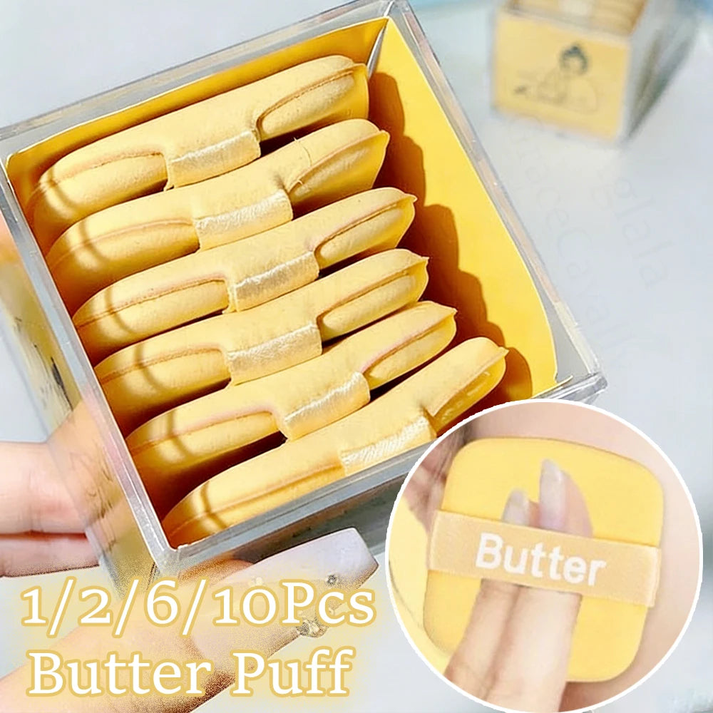 Butter Puff Air Cushion Biscuit Super Soft Becomes Bigger When Encountering Water Liquid Foundation Makeup Tool Is Double-sided