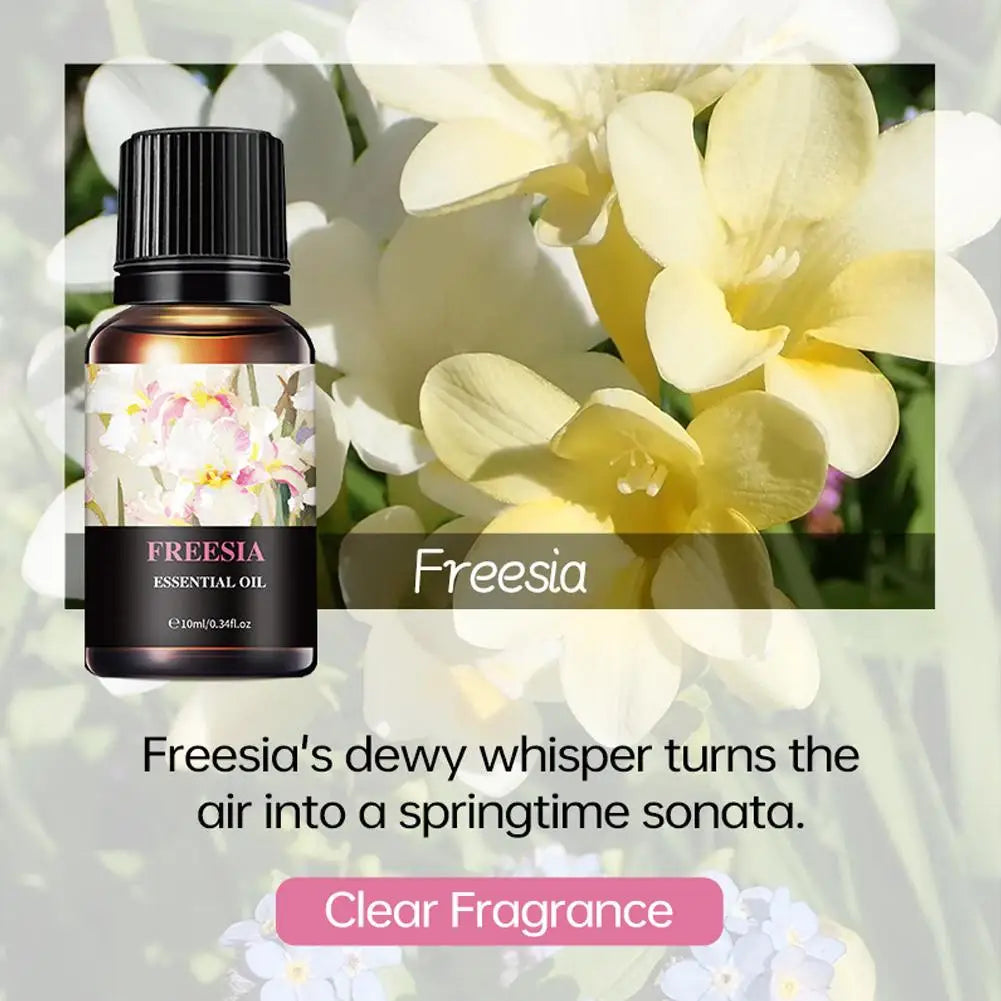 15 Flavors Essential Oils For Aroma Diffuser Air Humidifier Home Water-soluble Cherry Blossom Sandalwood Jasmine Ocean Rose 10ml