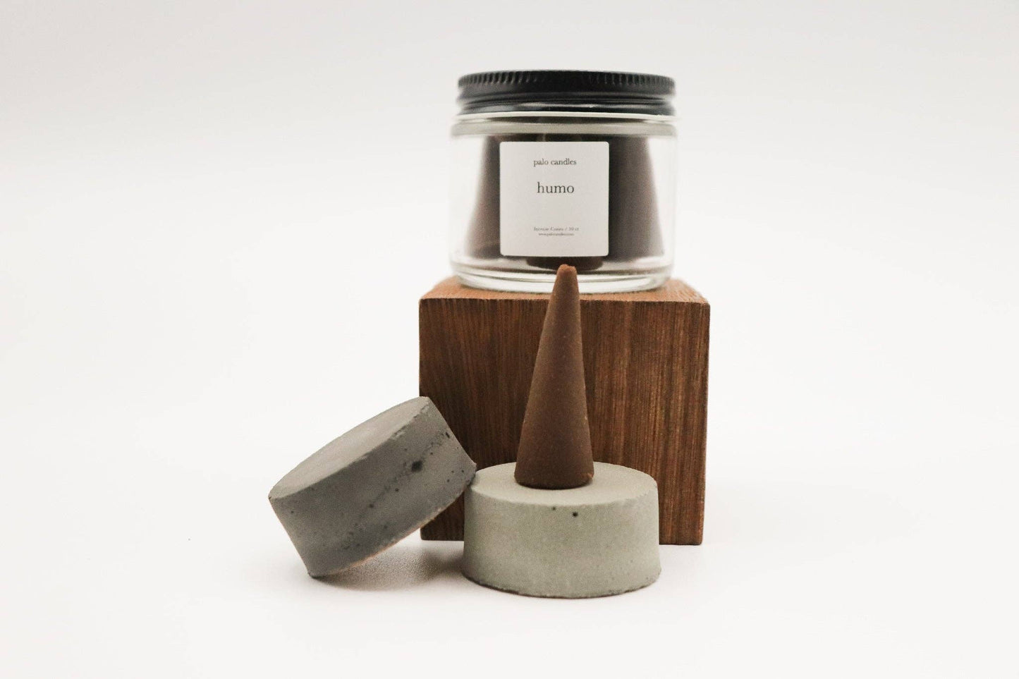 Concrete incense holder