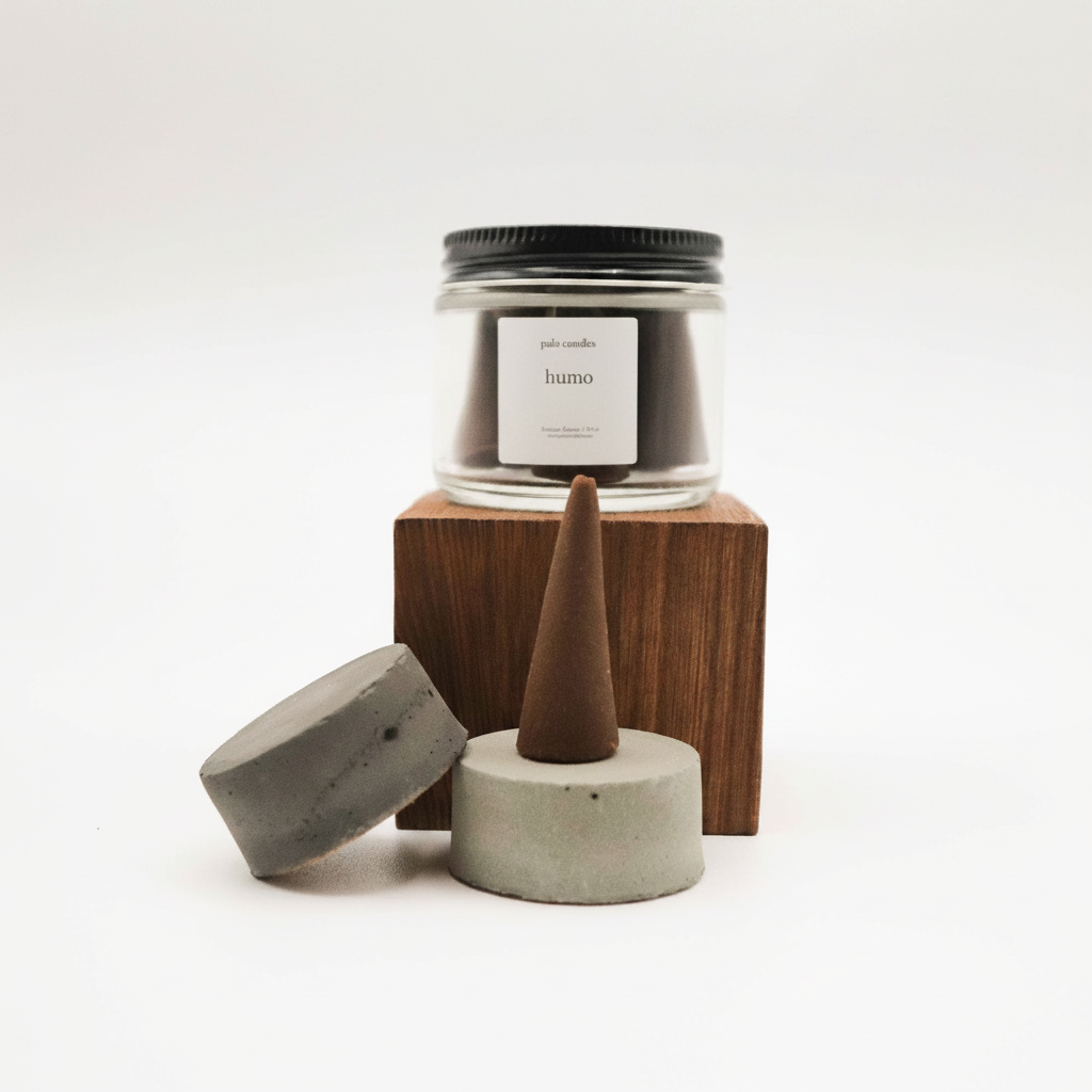Concrete incense holder